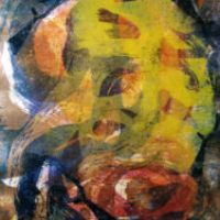 Ihmissuhdepalapeli/Puzzle of Human Relations, puupiirros/woodcut, 84x58cm, 2001