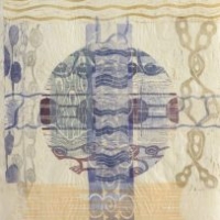 Pirskahtelevaa/Sparkling, 2025, kohopaino, kollaasi/relief print, collage, 94 x 64 cm