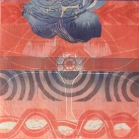 Punaista hiekkaa/Red Sand, 2025, kohopaino, kollaasi/relief print, collage, 76 x 51 cm