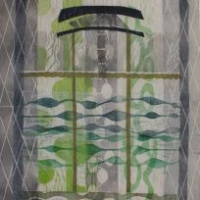 Pyhä/Sacred, 2025, kohopaino, kollaasi/relief print, collage, 94 x 64 cm